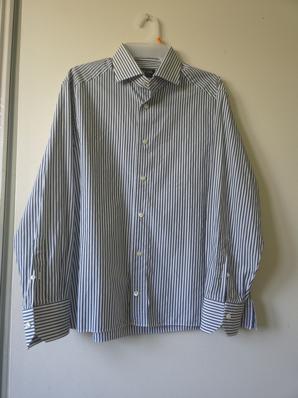 Ermenegildo Zegna Trofeo Silk Striped Luxury Dress Shirt